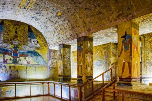 Explore the mesmerizing artistry of ancient Egyptian tomb paintings in Luxor's Valley of the Kings.